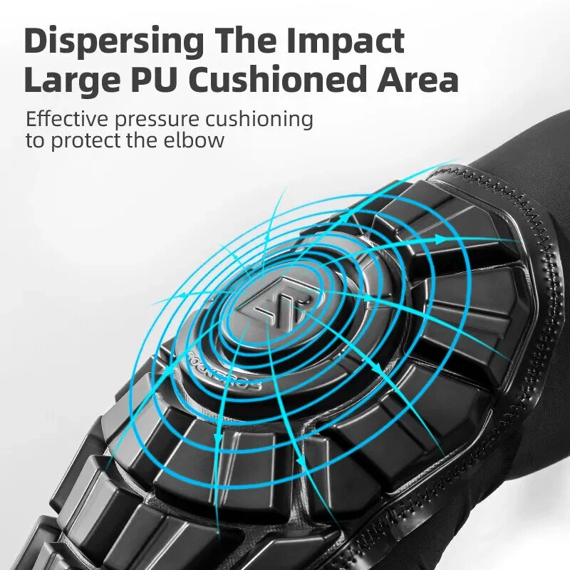 (image for) ROCKBROS 1 Pair Motorcycle Bicycle Elbow Pads Ice Silk Protection for Cycling Racing Touring and Outdoor Sports